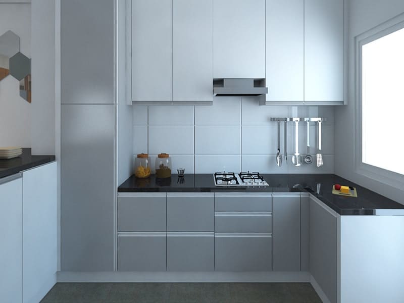 U Shaped Modular Kitchen